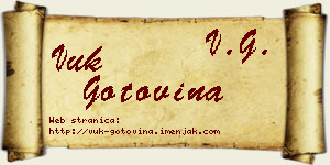 Vuk Gotovina vizit kartica